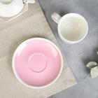 Кофейная пара из керамики «Следуй за мечтой», 140 мл, цвет белый - фото 4314833