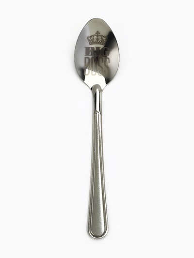 Ложка чайная с гравировкой Big boss, 14×3 см