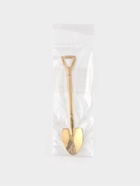 Ложка десертная из нержавеющей стали Magistro «Лопата», длина 12 см, цвет золотой - Фото 9