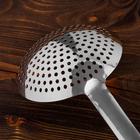 Шумовка для казана Шафран, 58 см, диаметр 16 см, узбекская, с деревянной ручкой, металл - Фото 6