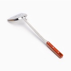 Шумовка-лопатка для казана Шафран, 45 см, ширина 14 см, узбекская, с деревянной ручкой, металл - Фото 2