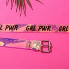 Ремень женский голография "GRL PWR" - фото 6344432