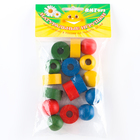 Шнуровка «Шарики и шайбочки», бусы геометрические цветные - Фото 7