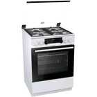 Плита Gorenje K634WF, комбинированная, 4 конфорки, 71 л, гриль, белая - фото 51472605