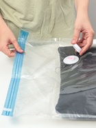 Вакуумный пакет для хранения вещей Доляна, 80×130 см, прозрачный - Фото 13