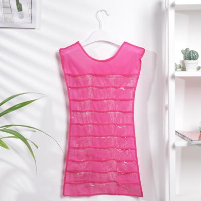 Органайзер для хранения аксессуаров, 41×74 см, цвет розовый