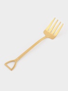 Вилка десертная Magistro «Грабли», длина 12 см, нержавеющая сталь, золотистая - Фото 2
