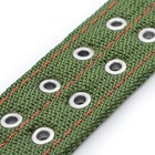 Ошейник четырехслойный с вертлюгом, 80×4.9 см, ОШ 64-74 см, полиэстер, зелёный - Фото 8