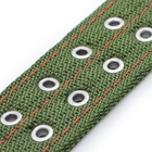 Ошейник четырехслойный с вертлюгом, 80×4.9 см, ОШ 64-74 см, полиэстер, зелёный - Фото 9