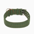 Ошейник четырехслойный, 80×4.9 см, ОШ 65-75 см, полиэстер, зелёный - Фото 2