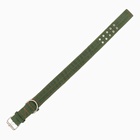 Ошейник четырехслойный, 80×4.9 см, ОШ 65-75 см, полиэстер, зелёный - Фото 5