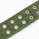 Ошейник четырехслойный, 80×4.9 см, ОШ 65-75 см, полиэстер, зелёный - Фото 7