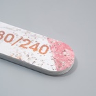 Пилка для ногтей «Пилю ногти», прямая, 180/240 грит, 18 см, разноцветная - Фото 5