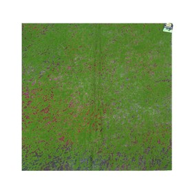 Мох искусственный, декоративный, полотно 1 × 1 м, рельефный, зелёный с щепой, Greengo