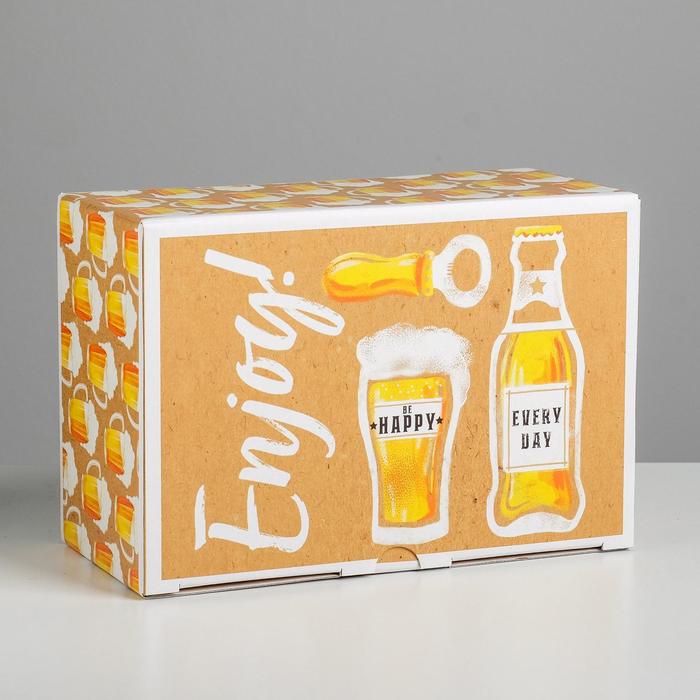 Коробка сборная «Пиво», 22 × 15 × 10 см - Фото 1