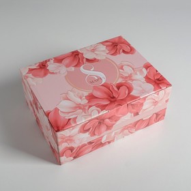 Коробка подарочная сборная, упаковка, «С 8 марта», 30 х 23 х 12 см