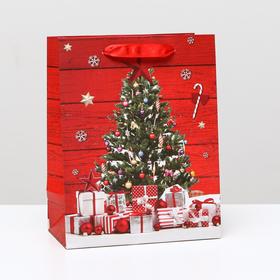 Пакет ламинированный "Новогодние подарки", 18 x 23 x 10 см