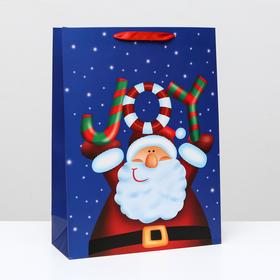 Пакет ламинированный "Веселый Санта", 31 x 42 x 12 см