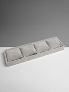 Подставка для часов, браслетов QF, флок, 4 места, 35×10×3 см, серая - Фото 5