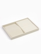 Подставка для украшений QF, 10 крючков и 7 полос для колец, 35×24×3 см, бежевая - Фото 3