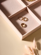 Подставка для украшений QF 6 ячеек, флок, 35×24×3, бежевая - Фото 2