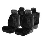 Накидки на сиденья Cartage, искусственный мех, чёрный, набор 6 шт - фото 6344807