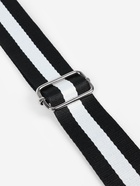 Ручка для сумки, стропа с кожаной вставкой, 140×3.8 см, чёрная, белая - Фото 4