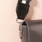 Ручка для сумки, стропа с кожаной вставкой, 140×3.8 см, чёрная, белая - Фото 5