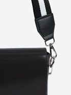 Ручка для сумки, стропа с кожаной вставкой, 140×3.8 см, чёрная, белая - Фото 6