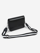 Ручка для сумки, стропа с кожаной вставкой, 140×3.8 см, чёрная, белая - Фото 7