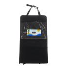 Органайзер на переднее сиденье, 50×29 см, с карманом для планшета, оксфорд, черный - фото 52890527