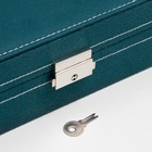 Шкатулка для украшений, флок, 28×19×6.5, морская - Фото 2