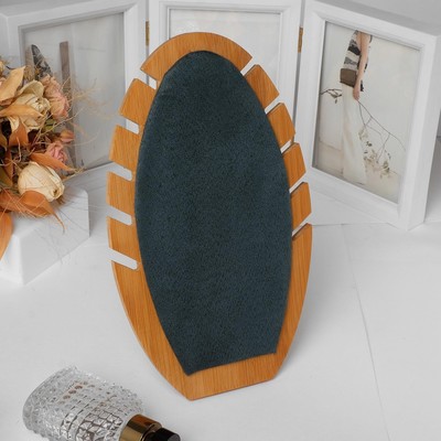 Подставка под кулоны , цепи «Овал» 5 мест, 16×7×27 см, цвет морской