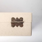 Шкатулка для украшений, 7 полос, 9 ячеек, 20×15×4.5, бежевая - Фото 3