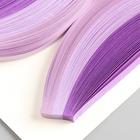 Полоски для квиллинга 100 полосок плотность 120 гр "Фиолетовый градиент" ш. 0,5 см дл. 39 см   51773 - Фото 2