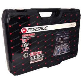 

Набор инструментов Forsage F-41723-5, 1/4", 3/8", 1/2" (6 гранные), 4-32 мм, 172 предмета
