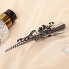 Зажим для волос "Флора" 12,5 см ажурный цветок - Фото 1