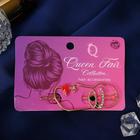 Зажим для волос "Джилли арт" девушка 7 см, золото - Фото 3