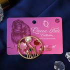 Зажим для волос «Джилли арт», цветы, 6 см, золото - фото 53006815