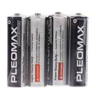 Батарейка солевая Pleomax Super Heavy Duty, AA, R6-4S, 1.5В, спайка, 4 шт. - Фото 2