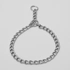 Ошейник - удавка металлический однорядный, 70 см, толщина проволоки 4 мм - Фото 6