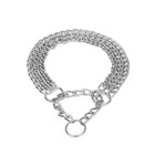 Ошейник - полуудавка металлический трехрядный, 50 см, толщина проволоки 2,5 мм - Фото 2