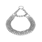 Ошейник - полуудавка металлический трехрядный, 50 см, толщина проволоки 2,5 мм - Фото 3