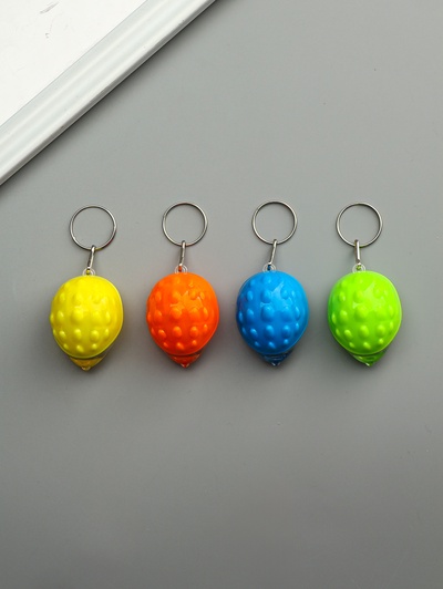 Фонарик брелок для ключей на кольце «Ёжик», 2.8×3.5×4.8 см, МИКС