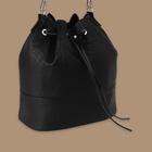 Утяжка для сумки, 82 ± 3 × 0,8 см, цвет чёрный/серебряный - Фото 3