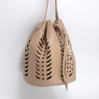 Утяжка для сумки, 85 × 0,8 см, цвет бежевый/серебряный - Фото 2