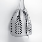 Утяжка для сумки, 85 × 0,8 см, цвет серебряный/серебряный - Фото 2