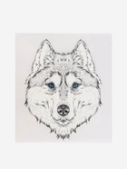 Термонаклейка «Волк», 15.5×20 см, чёрная, белая - Фото 5