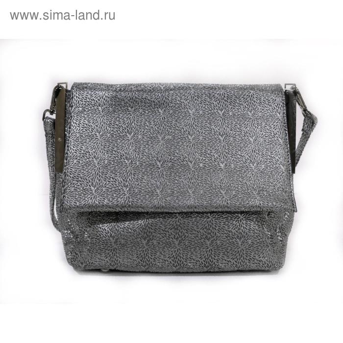 278-21 2099 Женская сумка из эко кожи Ludor Серебро - Фото 1