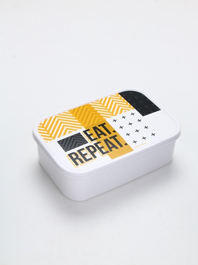 Ланч - бокс прямоугольный «EAT.REPEAT», 1200 мл